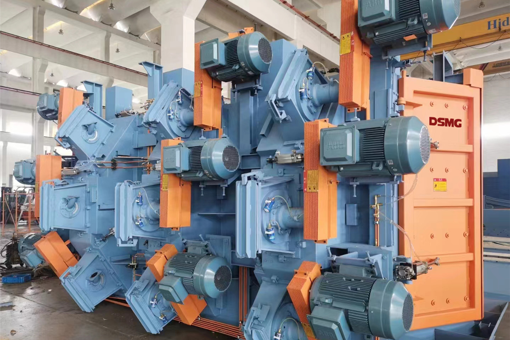 Overhead-conveyor-shot-blasting-machine